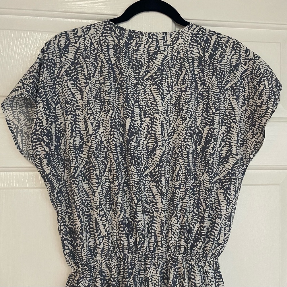 First Love By Lovelyn Jumpsuit Slate Blue and White - Picture 8 of 12